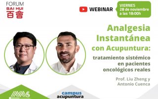 Webinar: Analgesia Instantánea con Acupuntura: tratamiento sistémico en pacientes oncológicos reales
