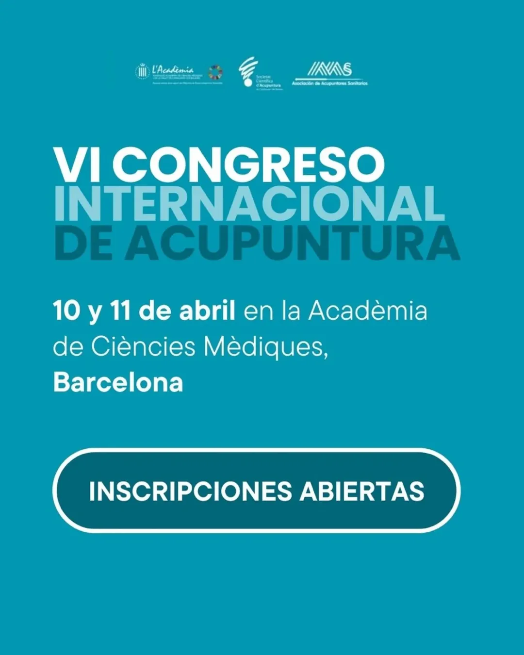 Save the date! VI Congreso Internacional de Acupuntura