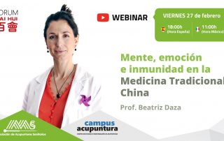 Webinar – Mente, emoción e inmunidad en la Medicina Tradicional China con Beatriz Daza