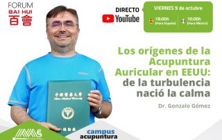 Webinar – Los orígenes de la Acupuntura Auricular en EEUU: de la turbulencia nació la calma 🗓️ 9 de octubre de 2026